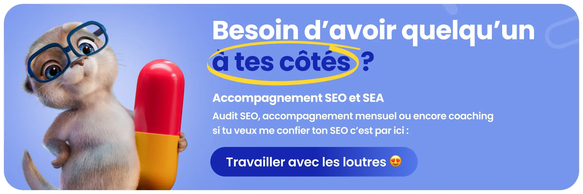 Bannière Travailler Avec La Loutre